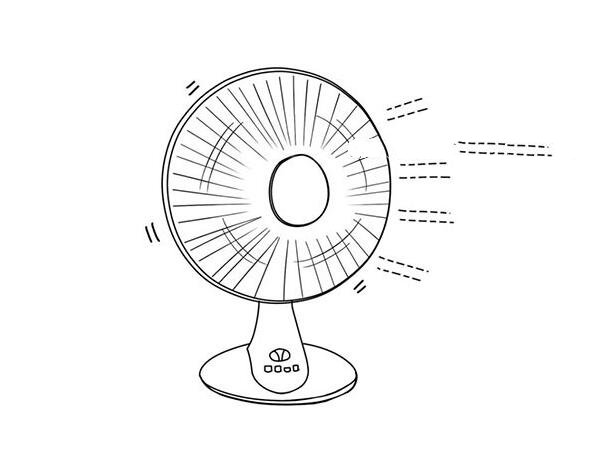 夏天又美麗又簡(jiǎn)單的畫，電風(fēng)扇簡(jiǎn)筆畫圖片
