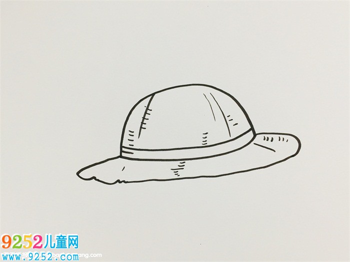 草帽怎么畫