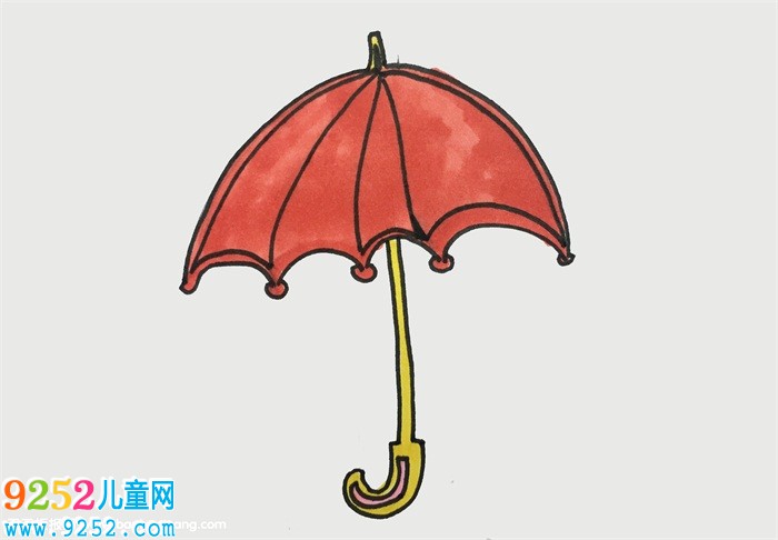 畫紙傘怎么簡單又好看