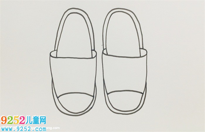 拖鞋怎么畫
