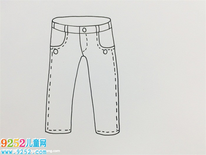 牛仔褲怎么畫