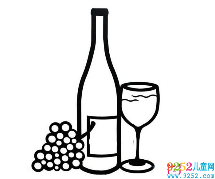 紅酒<a href=http://www.inspiredelm.com/jianbihua/ target=_blank class=infotextkey>簡筆畫</a>怎么畫