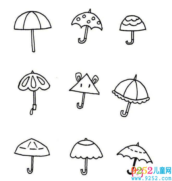 好看的日常用品<a href=http://www.inspiredelm.com/jianbihua/ target=_blank class=infotextkey>簡筆畫</a>大全，雨傘<a href=http://www.inspiredelm.com/jianbihua/ target=_blank class=infotextkey>簡筆畫</a>