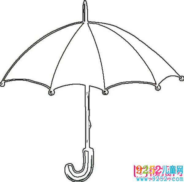 簡單的日常用品<a href=http://www.inspiredelm.com/jianbihua/ target=_blank class=infotextkey>簡筆畫</a>圖片，雨傘<a href=http://www.inspiredelm.com/jianbihua/ target=_blank class=infotextkey>簡筆畫</a>