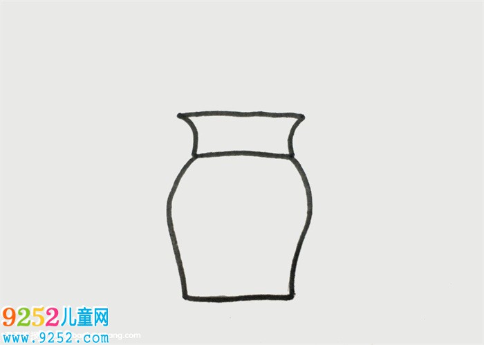 花瓶怎么畫簡單好看
