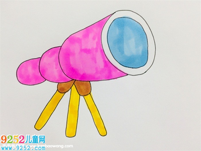 簡單的望遠(yuǎn)鏡怎么畫