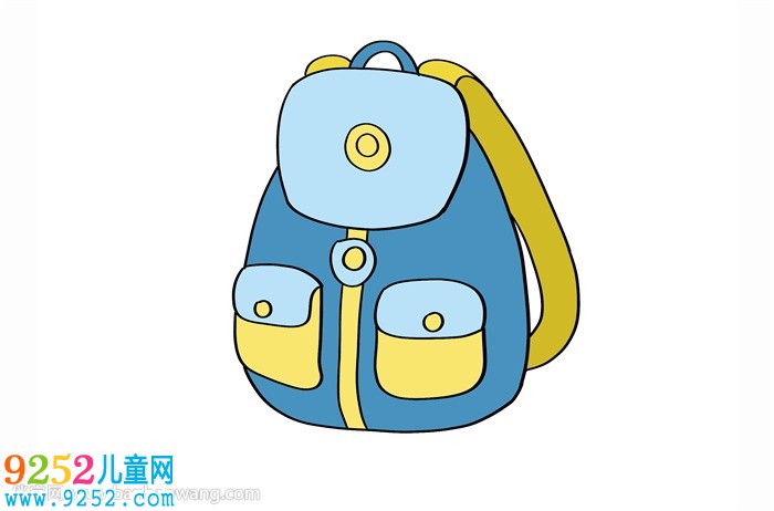 藍(lán)色書包怎么畫簡(jiǎn)單好看