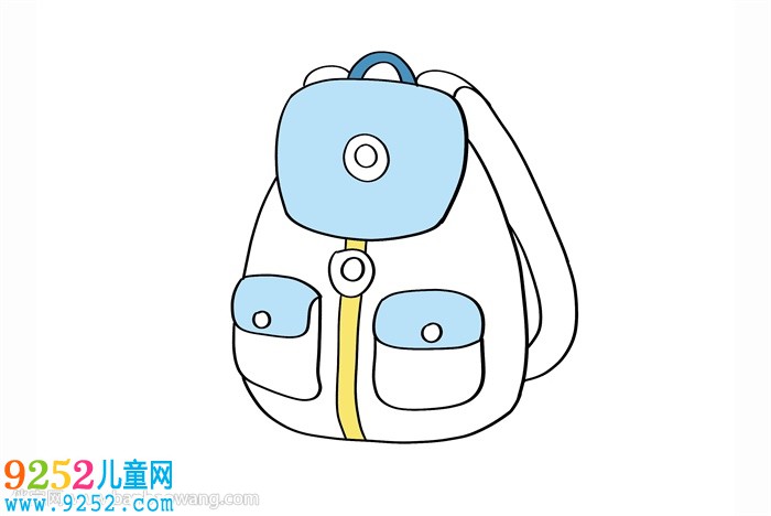 藍(lán)色書包怎么畫簡(jiǎn)單好看