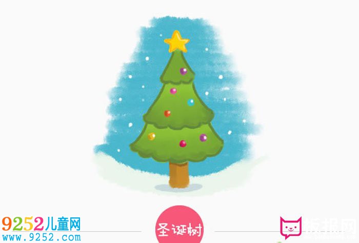 兒童卡通<a href=http://www.inspiredelm.com/jianbihua/ target=_blank class=infotextkey>簡筆畫</a>大全，蠟筆畫圣誕樹