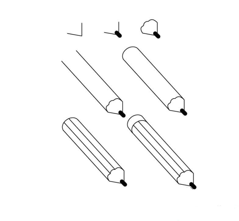 <a href=http://www.inspiredelm.com/jianbihua/ target=_blank class=infotextkey>簡筆畫</a>鉛筆的畫法 一步一步教小朋友畫鉛筆