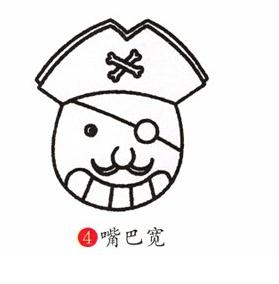 海盜頭像簡(jiǎn)筆步驟