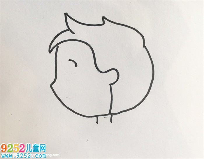 男生側(cè)臉畫法