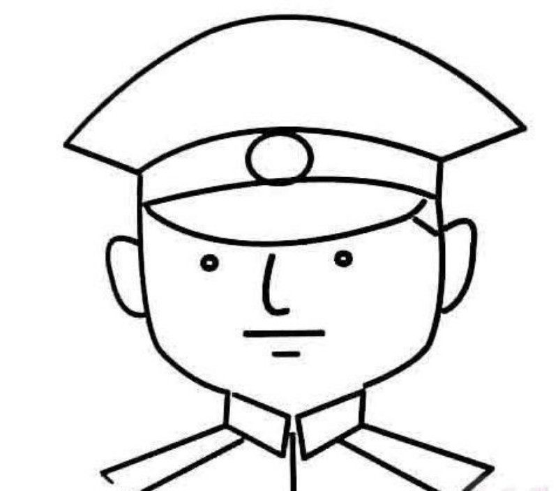 警察簡筆畫