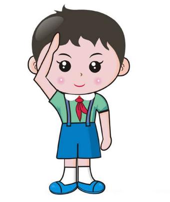敬禮的少先隊(duì)隊(duì)員