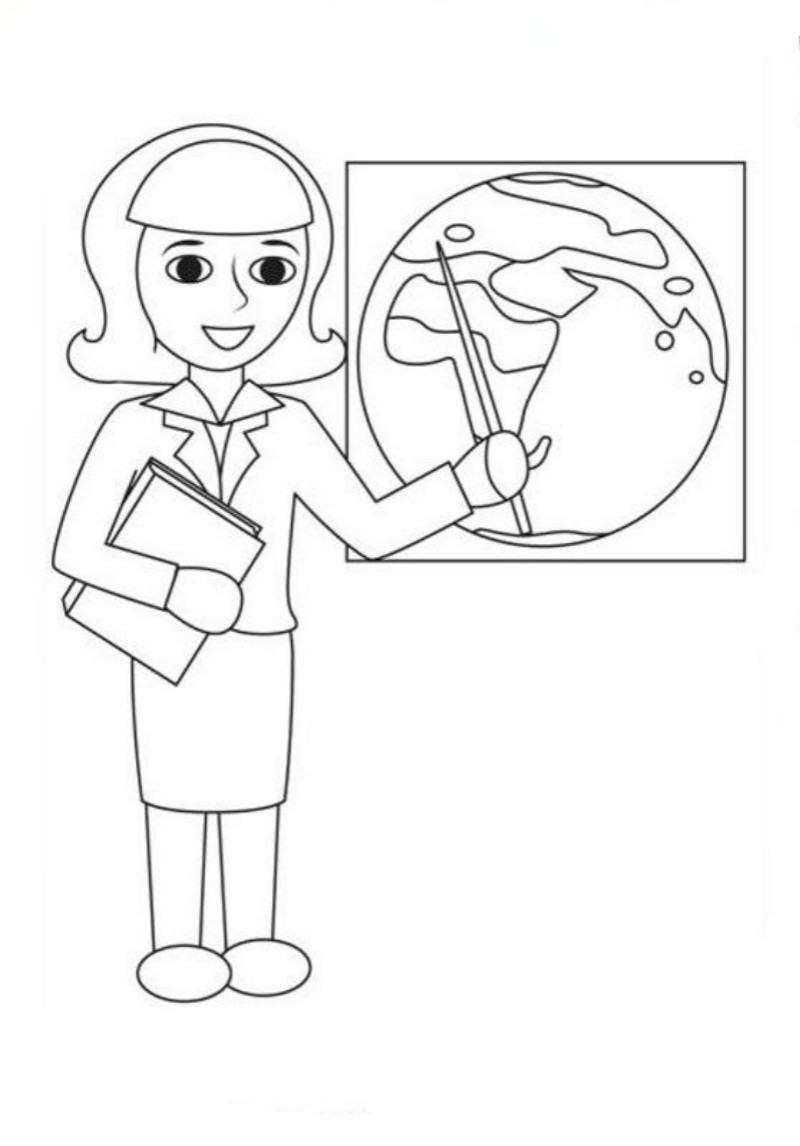 地理女老師簡(jiǎn)筆畫(huà)