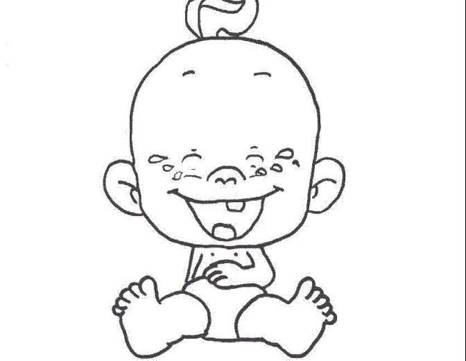 快樂的小孩簡筆