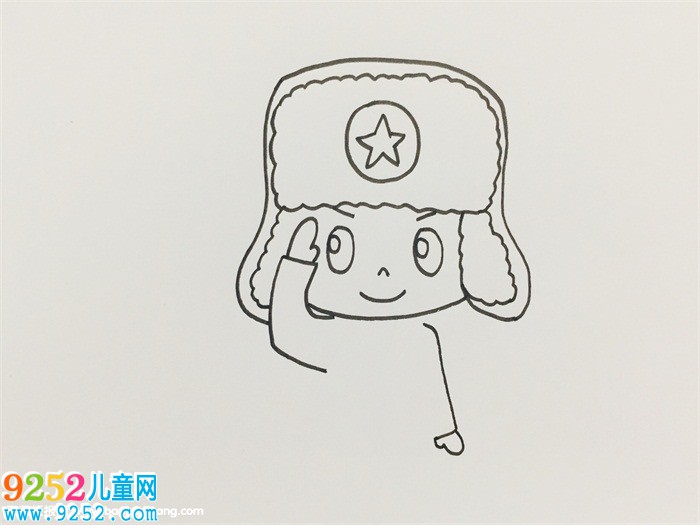 雷鋒怎么畫3年級畫的