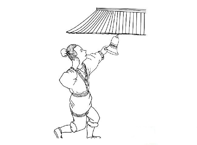 掩耳盜鈴簡(jiǎn)筆畫