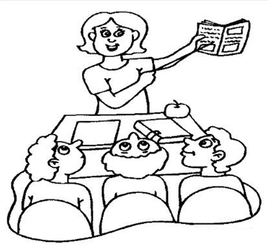 教師節(jié)簡(jiǎn)筆畫，漂亮的的女老師