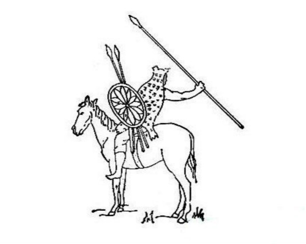 古代波斯士兵簡筆畫