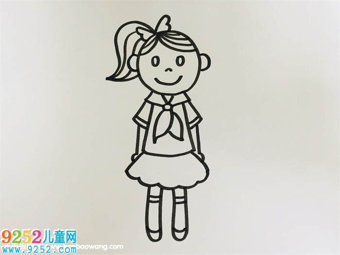 扎高馬尾的女生<a href=http://www.inspiredelm.com/jianbihua/ target=_blank class=infotextkey>簡(jiǎn)筆畫</a>