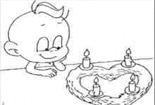 過生日簡筆
