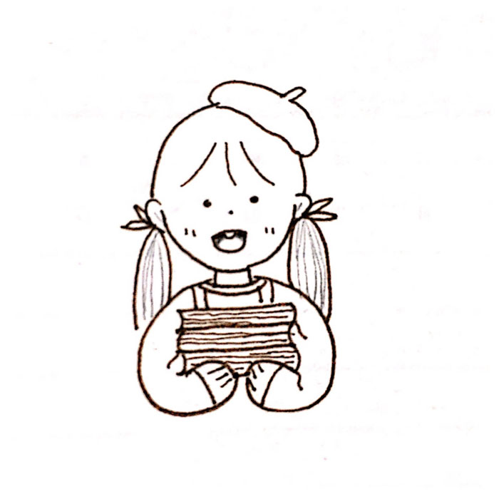 漂亮的人物簡(jiǎn)筆畫圖片，快樂的小女孩簡(jiǎn)筆畫