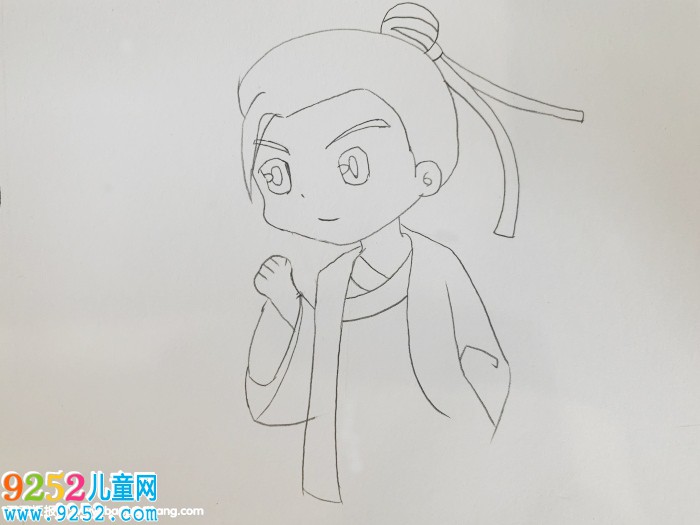 古風(fēng)男生側(cè)臉畫法