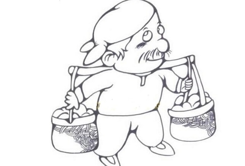 農民人物簡筆