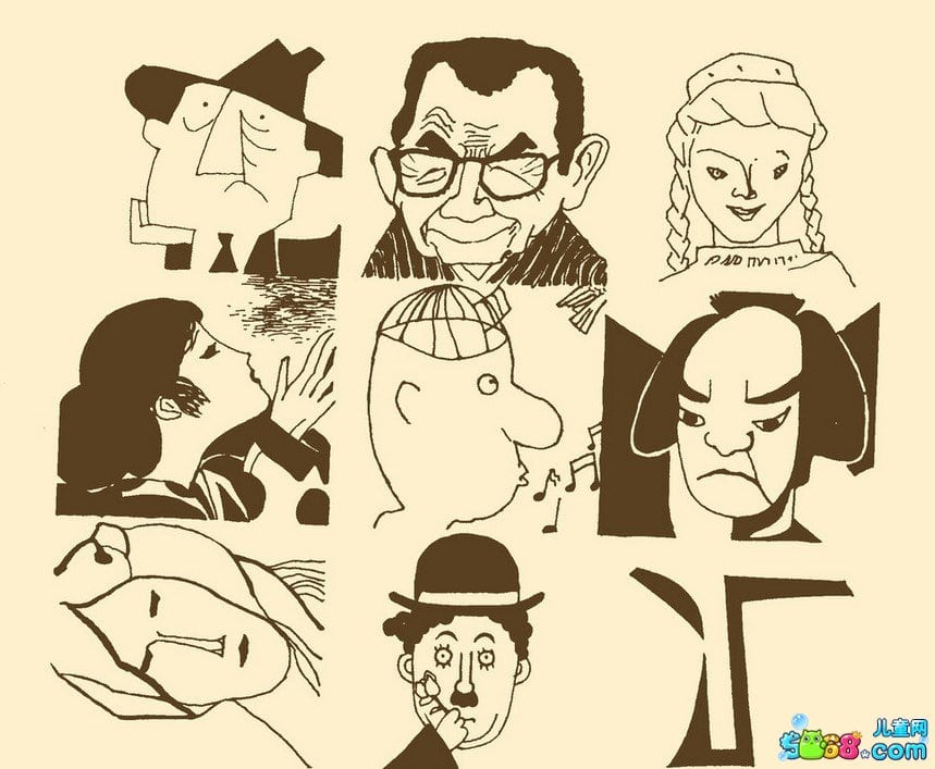 人物臉部表情簡(jiǎn)筆