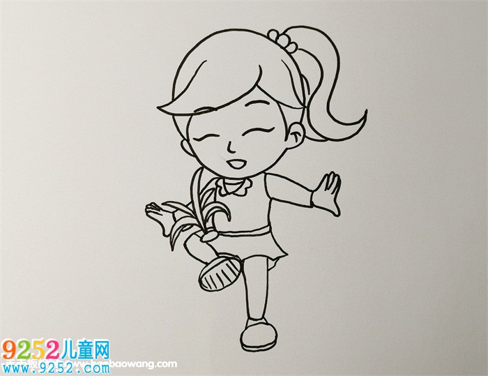 小朋友踢毽子<a href=http://www.inspiredelm.com/jianbihua/ target=_blank class=infotextkey>簡筆畫</a>