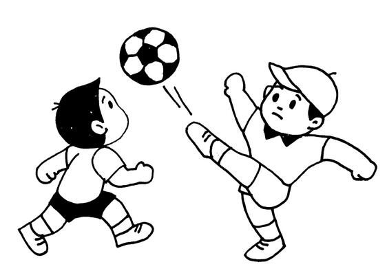 足球隊(duì)員人物簡(jiǎn)筆