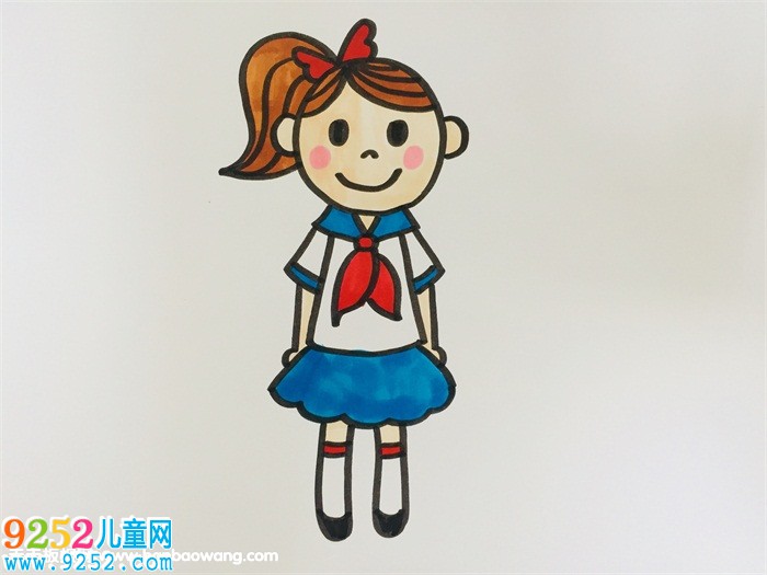 扎高馬尾的女生<a href=http://www.inspiredelm.com/jianbihua/ target=_blank class=infotextkey>簡(jiǎn)筆畫</a>