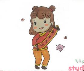 簡(jiǎn)單新年人物怎么畫(huà)？