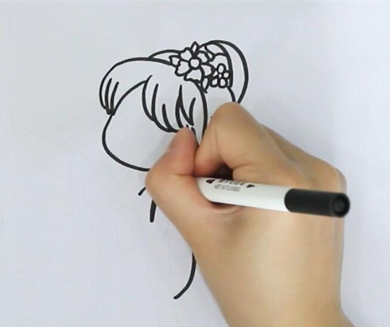 古裝少女簡(jiǎn)筆步驟