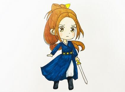 趙麗穎簡(jiǎn)筆畫教程