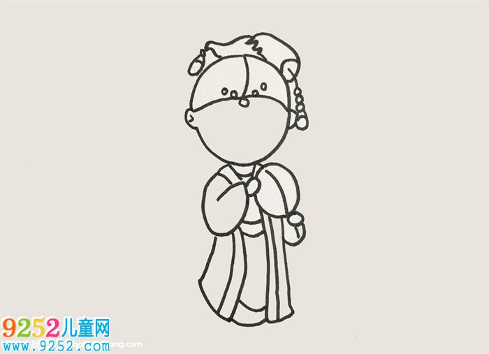 古代公主畫全身怎么畫