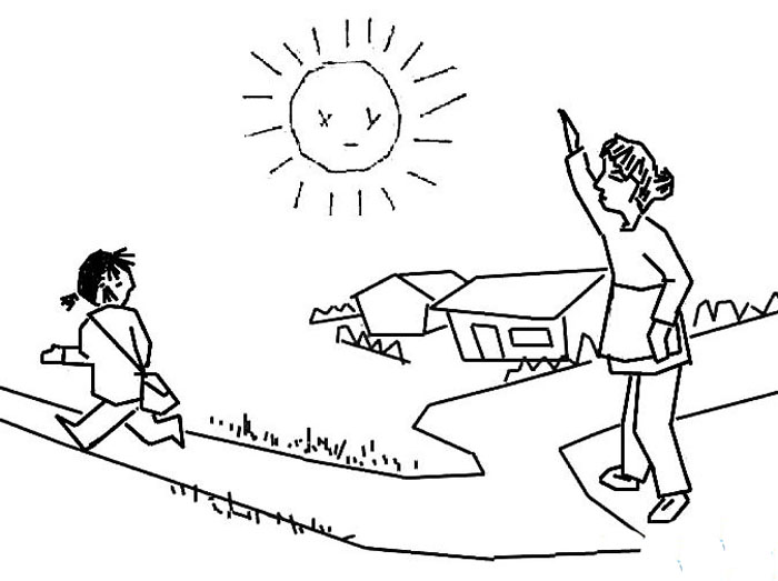 我們開(kāi)學(xué)了簡(jiǎn)筆畫(huà)
