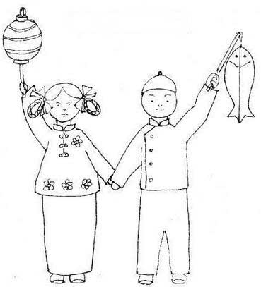 情侶逛花燈<a href=http://www.inspiredelm.com/jianbihua/ target=_blank class=infotextkey>簡筆畫</a>