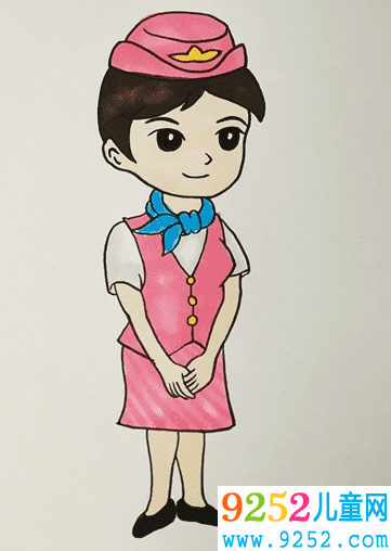 美麗的空姐<a href=http://www.inspiredelm.com/jianbihua/ target=_blank class=infotextkey>簡(jiǎn)筆畫</a>步驟