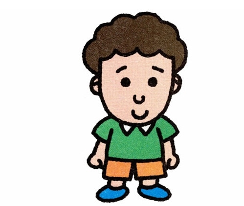 小孩子人物簡筆