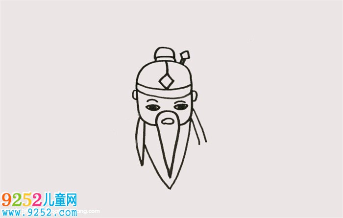 關(guān)羽<a href=http://www.inspiredelm.com/jianbihua/ target=_blank class=infotextkey>簡筆畫</a>，關(guān)羽可愛卡通<a href=http://www.inspiredelm.com/jianbihua/ target=_blank class=infotextkey>簡筆畫</a>