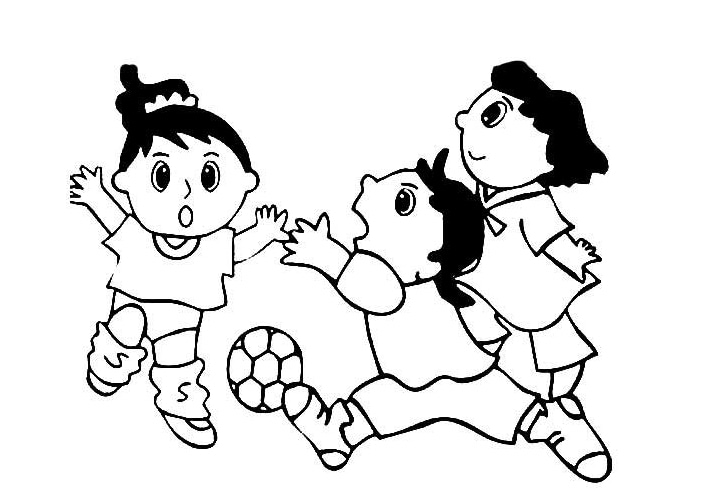 踢足球小朋友人物簡(jiǎn)筆