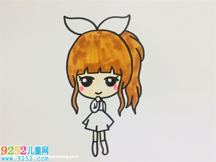 女生馬尾<a href=http://www.inspiredelm.com/jianbihua/ target=_blank class=infotextkey>簡筆畫</a>