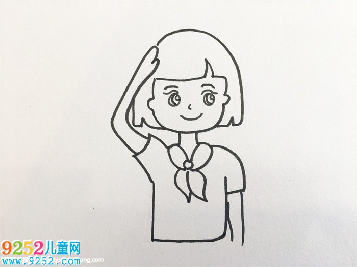 敬禮怎么畫(huà)