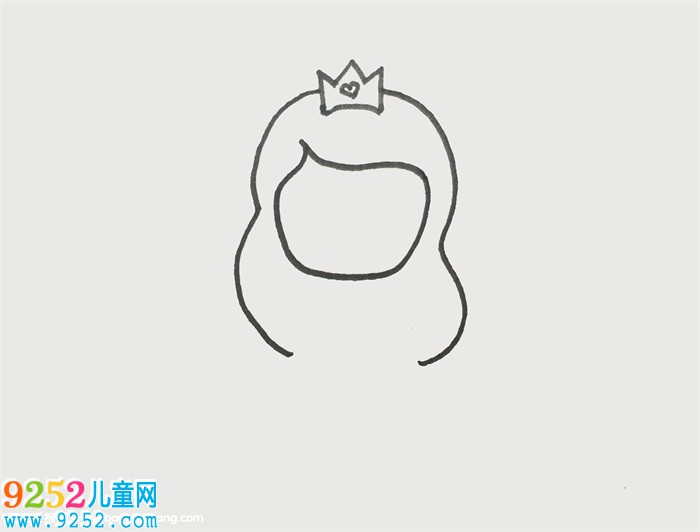 畫一個(gè)簡(jiǎn)單漂亮的公主