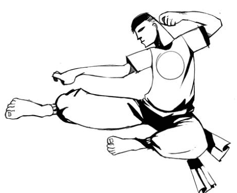 練武術(shù)的人簡筆畫