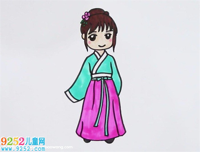漢服女孩<a href=http://www.inspiredelm.com/jianbihua/ target=_blank class=infotextkey>簡筆畫</a>