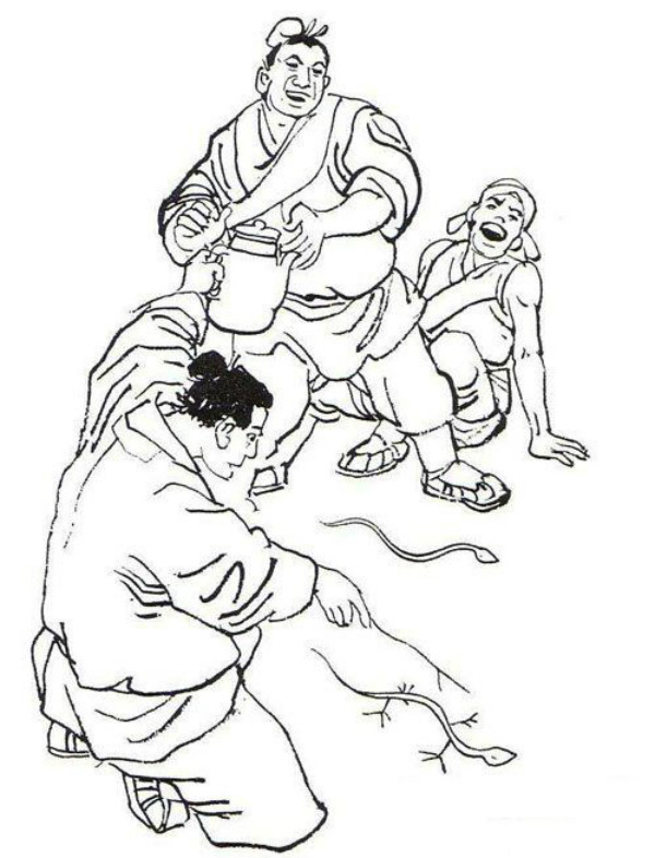 畫蛇添足簡筆畫