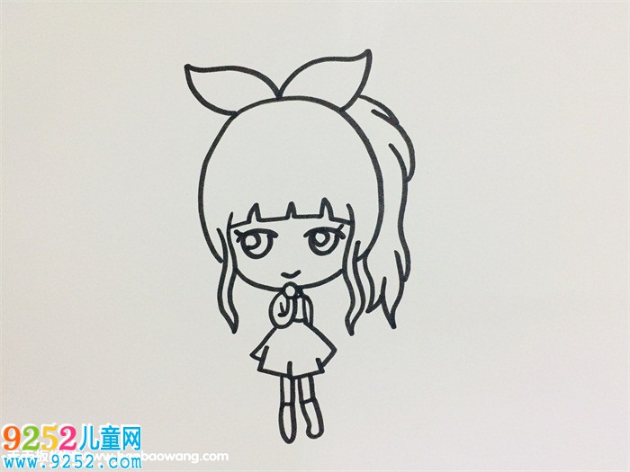 女生馬尾<a href=http://www.inspiredelm.com/jianbihua/ target=_blank class=infotextkey>簡筆畫</a>